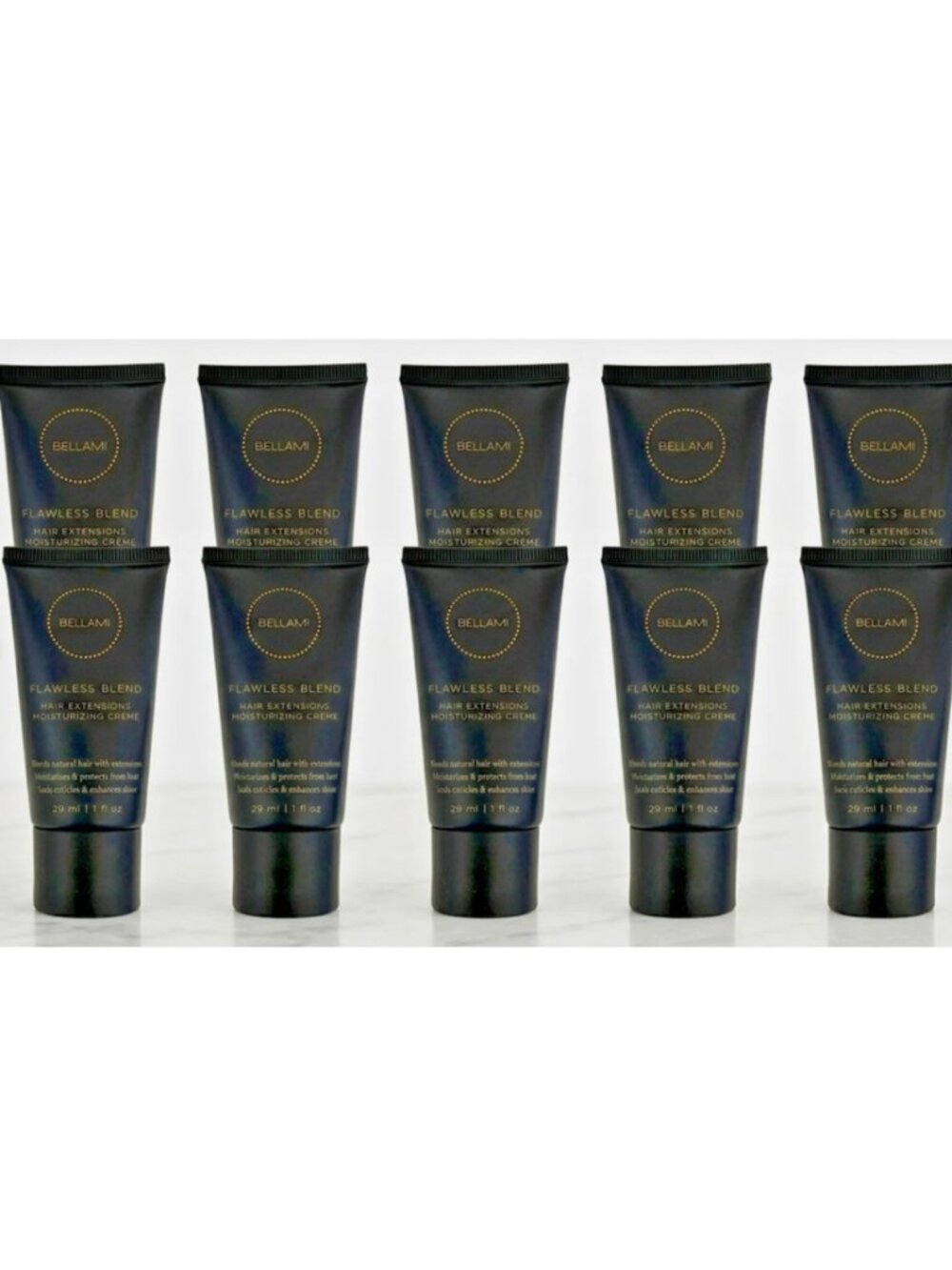 Bellami Flawless Blend Hair Extensions Moisturizing Creme 1oz Travel Size 10 Pk